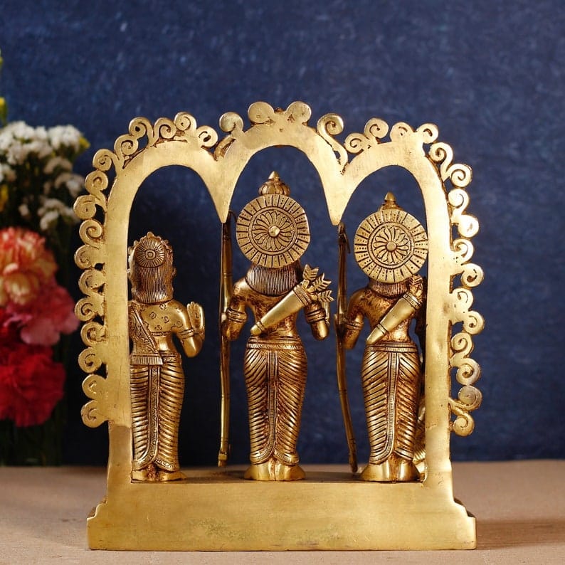 Brass Showpiece Ram Darbar statue, decorative home accent