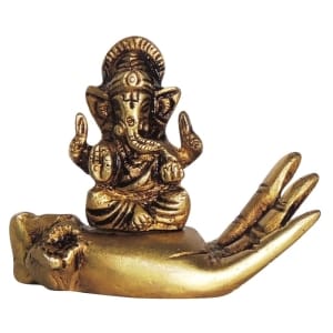 Brass Showpiece Ganesh Ji God Idol Statue - 2.5*2*2.5 Inch (BS1398 C)