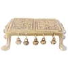 Brass Showpiece Chowki Stool for God Idol