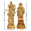 Brass Showpiece Radha Krishna Pair God Idol Statue (BS1409)