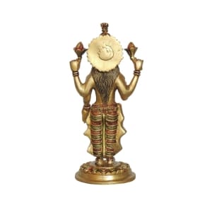 Brass Showpiece Laxmi Colour God Idol Statue - 4.5*3.5*9.3 Inch (BS1412 L )