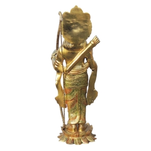 Brass Ram Ji Statue Idol - 9.5 Inch Width, 30.5 Inch Height, 22.24 Kg