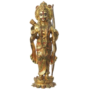 Brass Showpiece Ram Ji Statue Idol - brass material