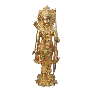 Brass Showpiece Laxman ji Idol statue - brass material