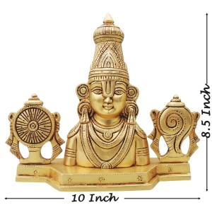 Brass Showpiece Tirupati Bala Ji God Idol Statue 10 Inch