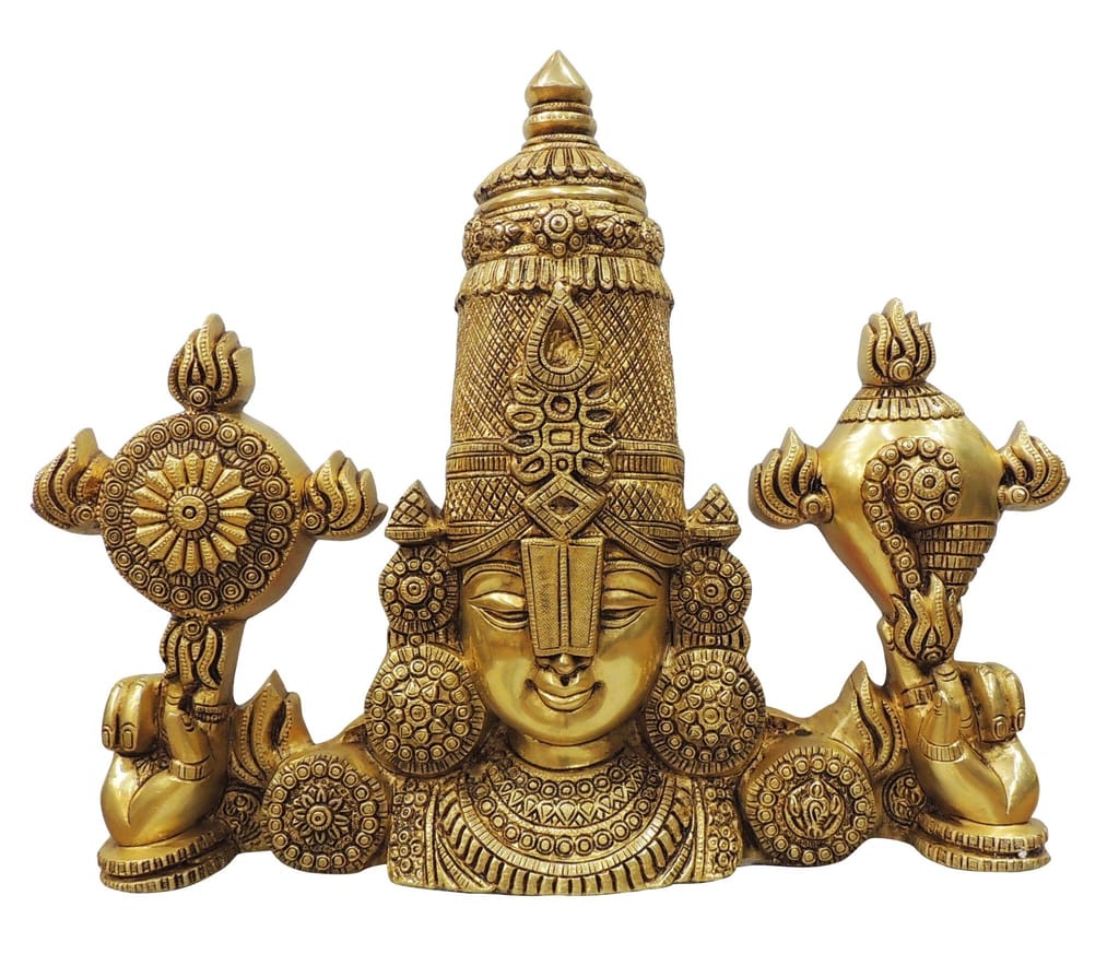 Brass Wall Hanging Tirupati Bala Ji Statue 19 Inch