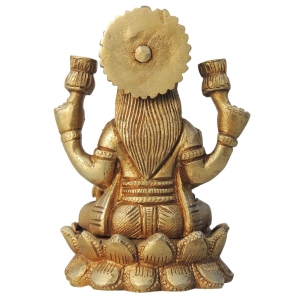 Brass Showpiece Laxmi Ji God Idol Statue - 3*2*4 Inch (BS1426 L)