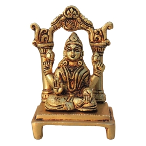 Brass Showpiece Laxmi Ji God Idol Statue - 3*2.2*4.5 Inch (BS1441 L)