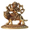 Brass Showpiece Durga Ji God Idol Statue, brass material