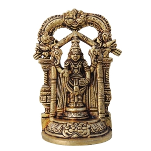 Brass Tirupati Bala Ji God Idol Statue - 4x2x5.6 Inch, Venkateswara Design