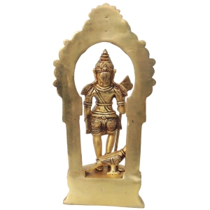 Brass Murugan Devi God Idol Statue - 6 Inch x 3 Inch x 11.5 Inch