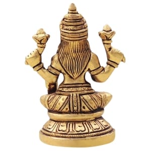 Brass Showpiece Laxmi Ji God Idol Statue - 2.5*2*3.5 Inch (BS1461 L)