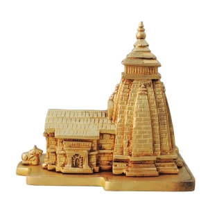 Brass Kedarnath Mandir Model Temple - 6.6 x 4 x 6.5 Inch