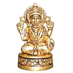 Brass Showpiece Laxmi Ji God Idol Statue - 2*1.6*3 Inch (BS1467 L)
