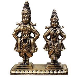 Brass Showpiece Rukmini Vitthal God Idol Statue 2 Inch