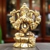 Brass Showpiece Ganesh JI God Idol Statue - 1.5*1*2.2 Inch (BS1474 G)