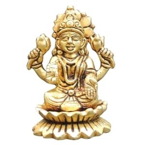 Brass Showpiece Laxmi Ji God Idol Statue - 2*1.7*3 Inch (BS1480 L)