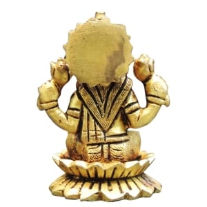 Brass Showpiece Laxmi Ji God Idol Statue - 2*1.7*3 Inch (BS1480 L)