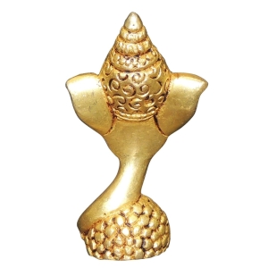 Brass Showpiece Laddu Ganesh God Idol Statue - 2*1*3.2 Inch (BS1481 C)