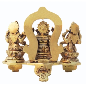Brass Showpiece LGS God Idol Statue - 6.2*3*5.5 Inch (BS1485 G)