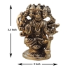 Brass Showpiece Panchmukhi Hanuman Ji Statue brass