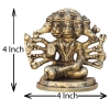 Brass Showpiece Panchmukhi Hanuman Ji Brass statue