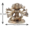 Brass Showpiece Panchmukhi Hanuman Ji Statue idol brass