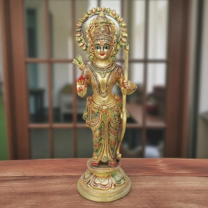 Brass Showpiece Ram Ji Statue Idol - brass material