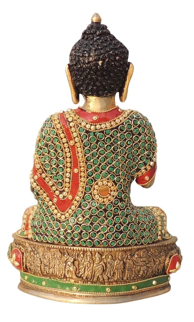 Brass Showpiece Buddha Ji God Idol Statue, brass