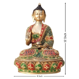Brass Showpiece Buddha Ji God Idol Statue, brass