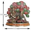 Brass Showpiece Radha Krishna with Tree God Idol Statue - 11.7*4.7*11.7 inch (BS1548 E)