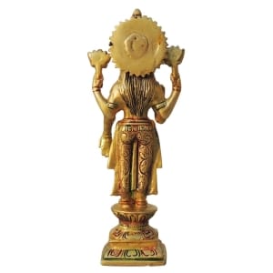 Brass Showpiece Laxmi Colour God Idol Statue - 3*2.2*9 Inch (BS1575 L )