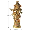 Brass Showpiece Krishna Ji God Idol Statue - 4.2*2.2*9.5 Inch (BS1577 K)