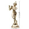 Brass Showpiece Krishna Thakur Ji Jugal Jodi Statue - 2.7*2.7*9 Inch (BS1583 K)