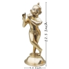 Brass Showpiece Krishna Thakur Ji Jugal Jodi Statue - 4.6*4.6*12.5 Inch (BS1584 K)