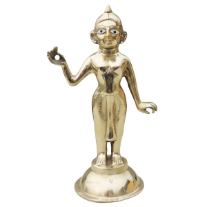 Brass Showpiece Radha Ji Jugal Jodi Statue - 4.5*4.5*11.5 Inch (BS1584 R)