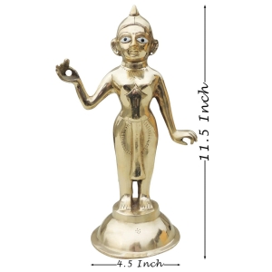 Brass Showpiece Radha Ji Jugal Jodi Statue - 4.5*4.5*11.5 Inch (BS1584 R)