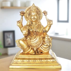 Brass Showpiece Laxmi Ji Statue decorative home accent