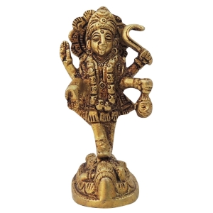 Brass Kali Maa God Idol Statue - 2.2 x 2 x 3.5 Inch, Brass Material