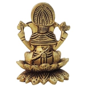 Brass Showpiece Ganesh Ji God Idol Statue - 2*2*3 Inch (BS1604 G)