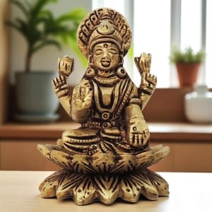 Brass Showpiece Laxmi Ji God Idol Statue - brass