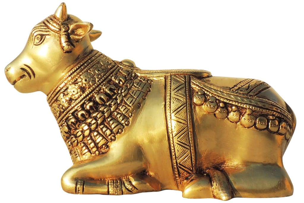 Brass Showpiece Nandi God Idol Statue decorative item