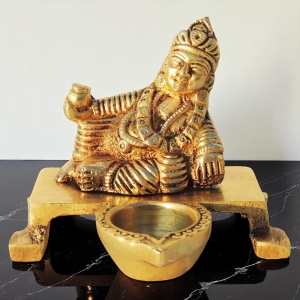 Brass Showpiece Kuber Ji God Idol Statue