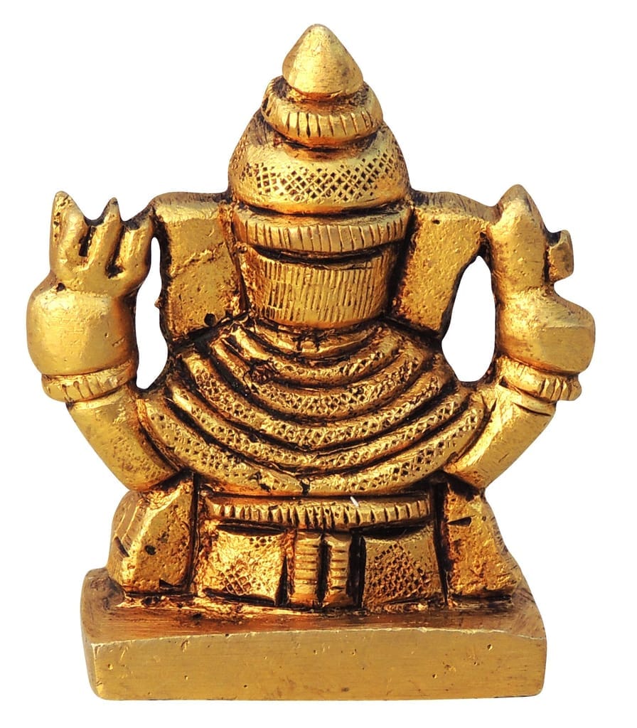 Brass Showpiece Dagdu Ganesh Ji God Idol Statue