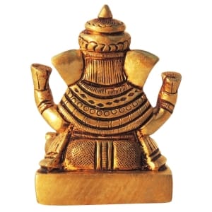 Brass Showpiece Ganesh Ji God Idol Statue - 2.2*1.2*3 Inch (BS1610 E)
