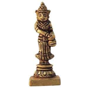Brass Showpiece Radha Ji God Idol Statue - 1*1*3 Inch (BS1611 R)