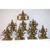 Brass Showpiece Wall Handing Aashta Laxmi Set Idol Statue- 5*3 Inches (BS1612 H)