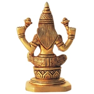 Brass Showpiece Laxmi Ji God Idol Statue - 3*2.2*4.2 Inch (BS1613 L)