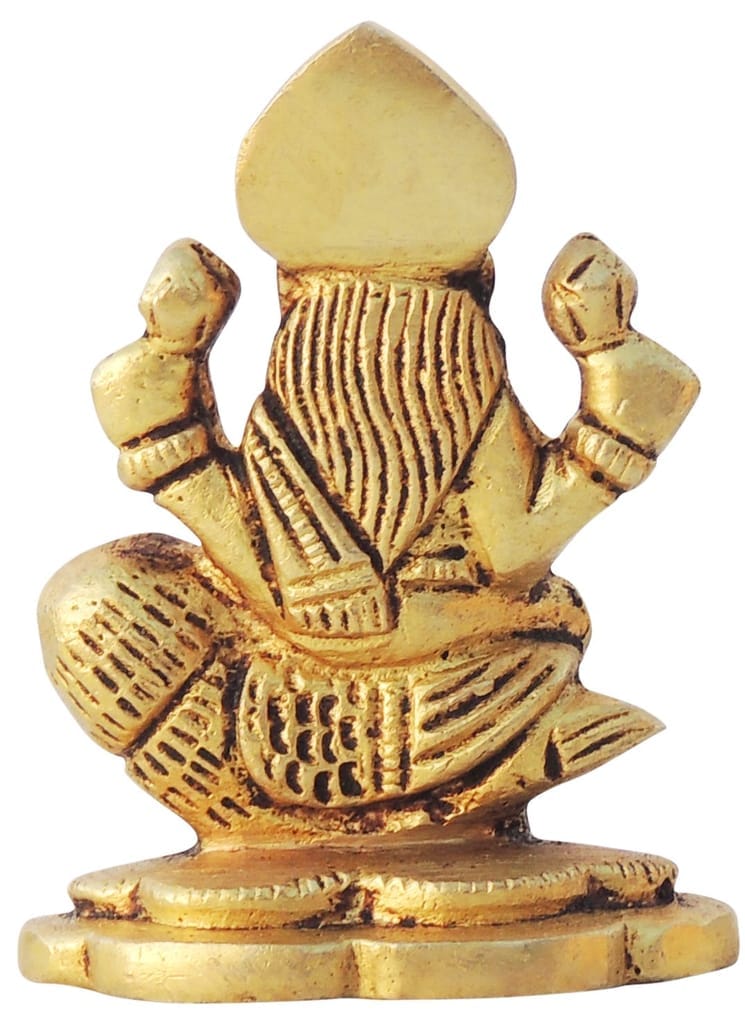 Brass Showpiece Laxmi Ji God Idol Statue - 2*2*2.5 Inch (BS1614 L) - Image 3