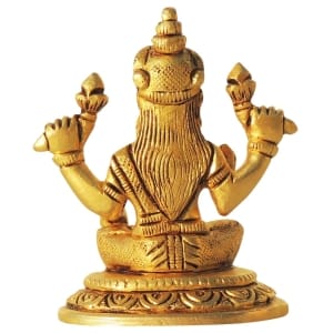 Brass Showpiece Laxmi Ji God Idol Statue - 2.6*1.6*3 Inch (BS1616 L)